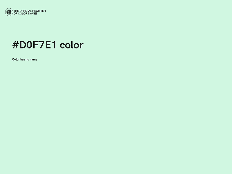 #D0F7E1 color image