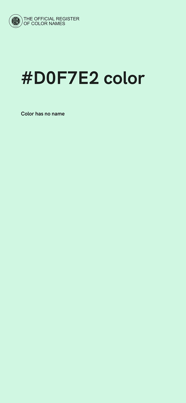 #D0F7E2 color image