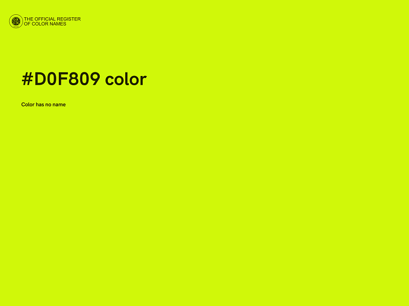 #D0F809 color image