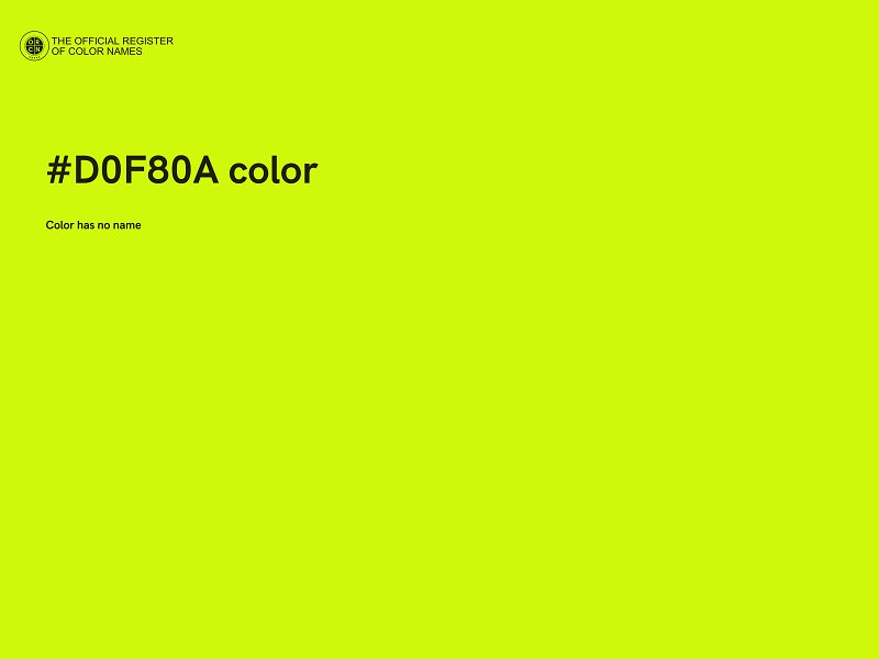 #D0F80A color image