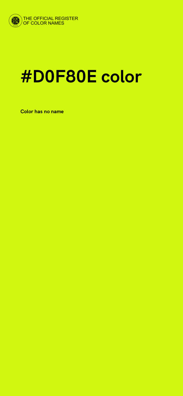 #D0F80E color image