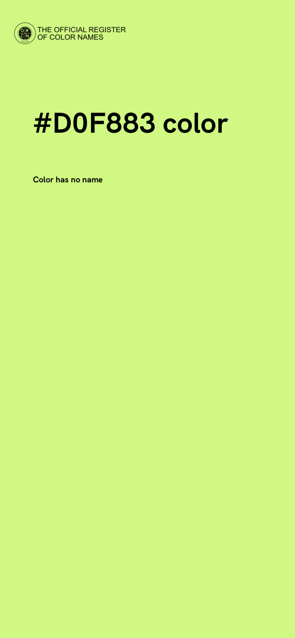 #D0F883 color image
