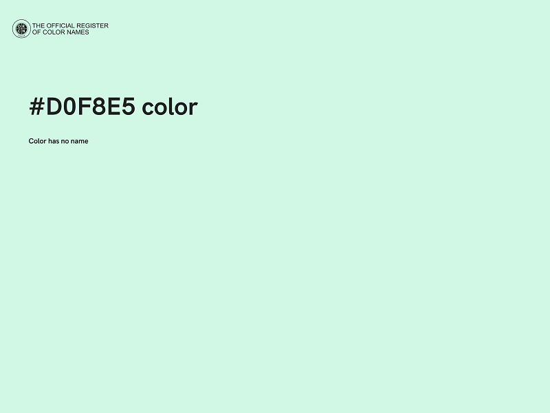 #D0F8E5 color image