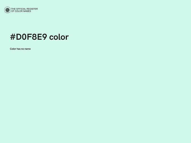 #D0F8E9 color image