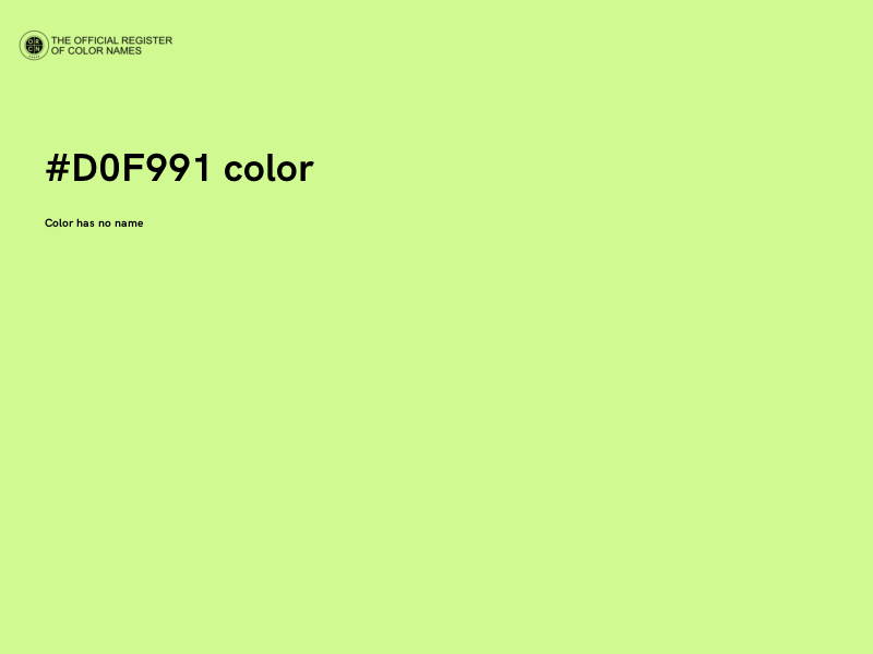 #D0F991 color image