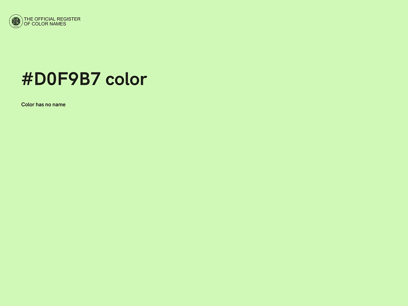 #D0F9B7 color image