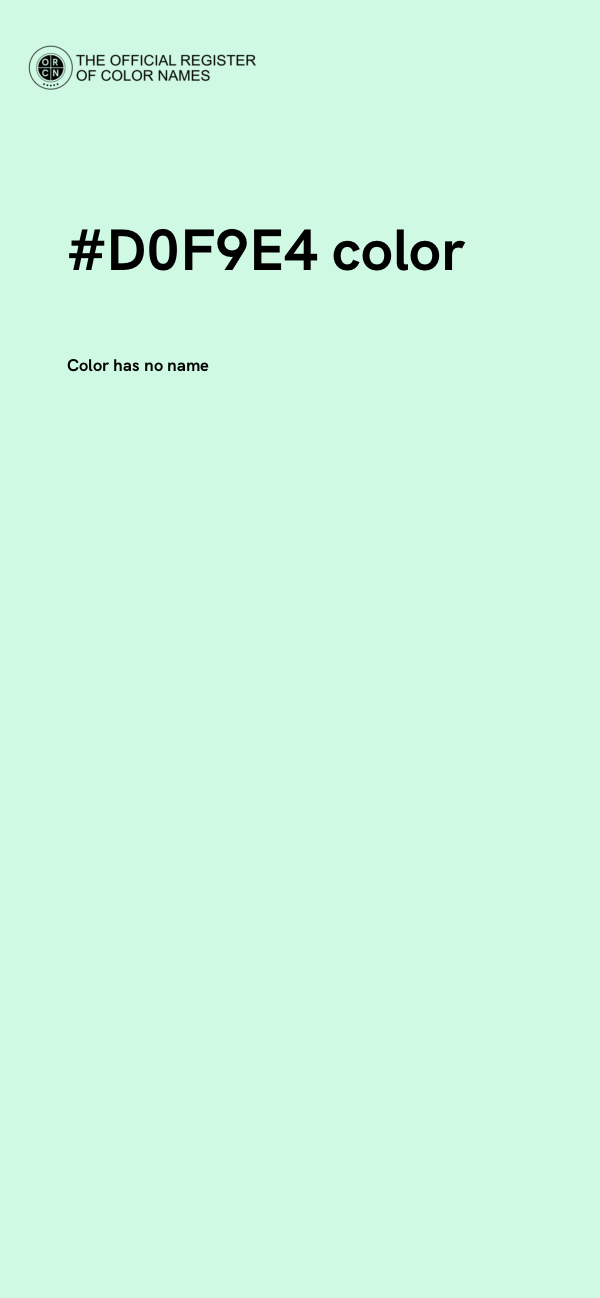 #D0F9E4 color image