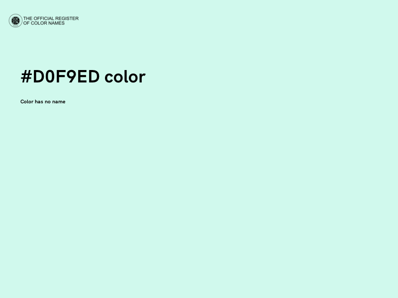 #D0F9ED color image
