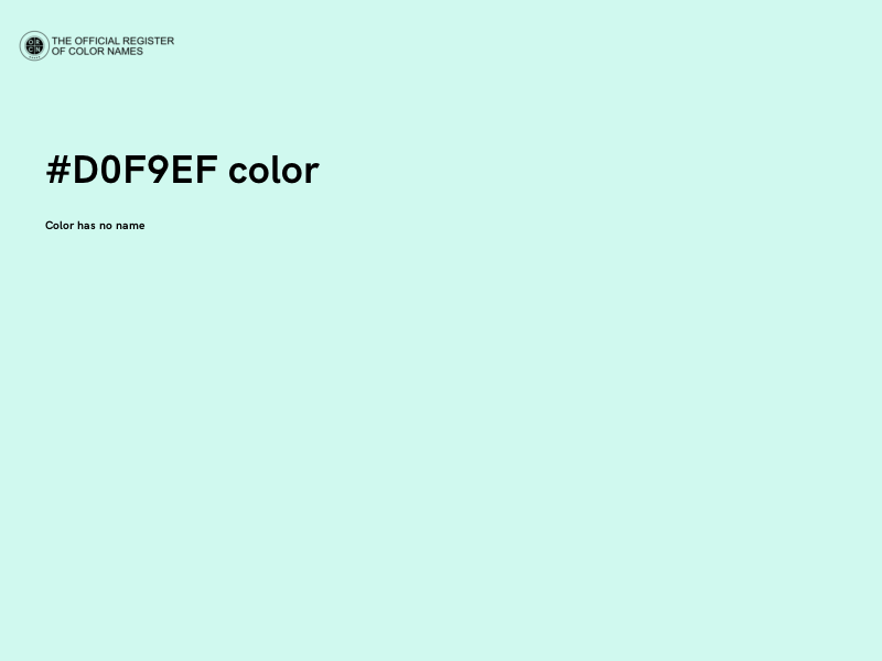 #D0F9EF color image
