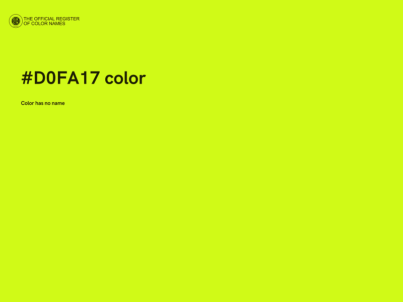 #D0FA17 color image