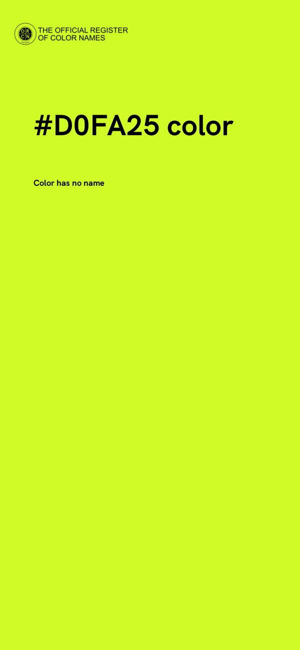 #D0FA25 color image