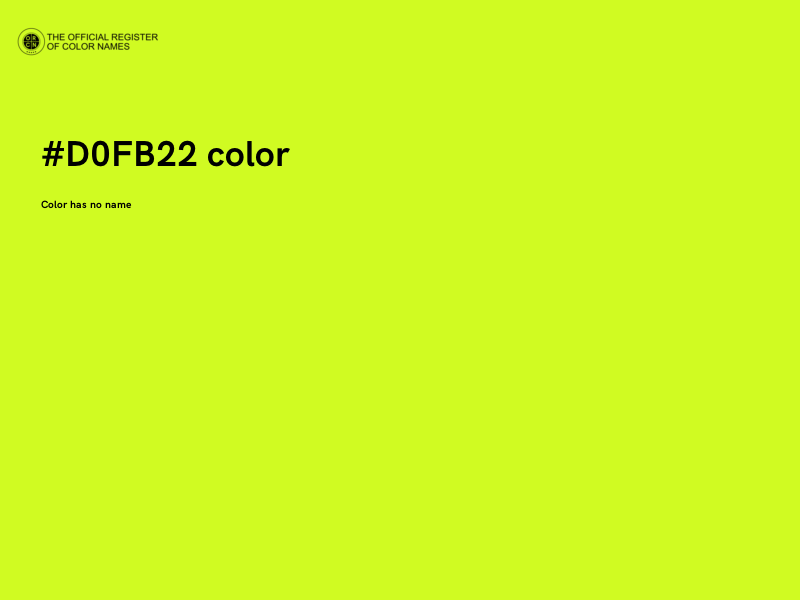 #D0FB22 color image