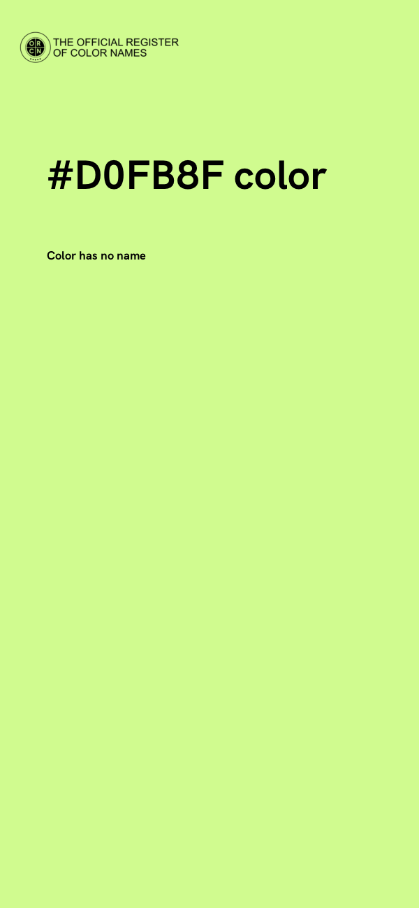 #D0FB8F color image