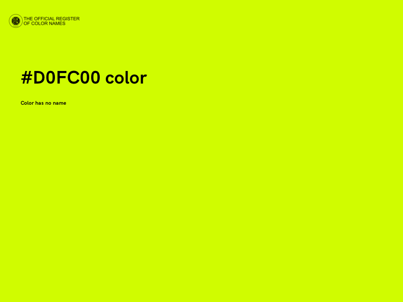 #D0FC00 color image