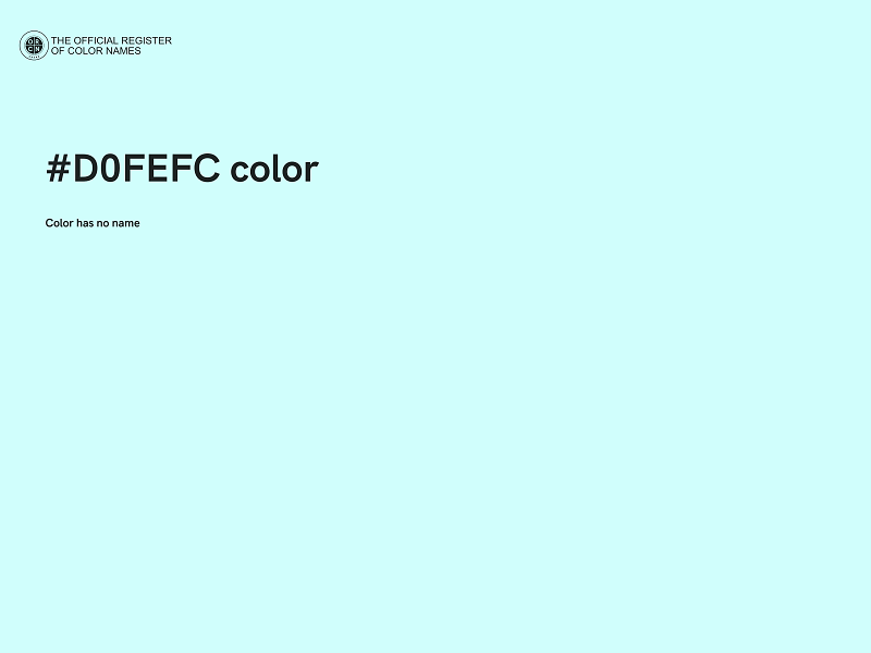 #D0FEFC color image