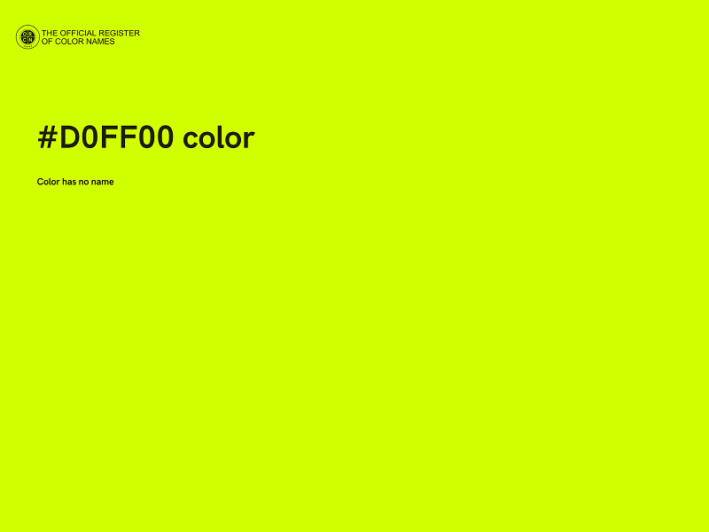 #D0FF00 color image