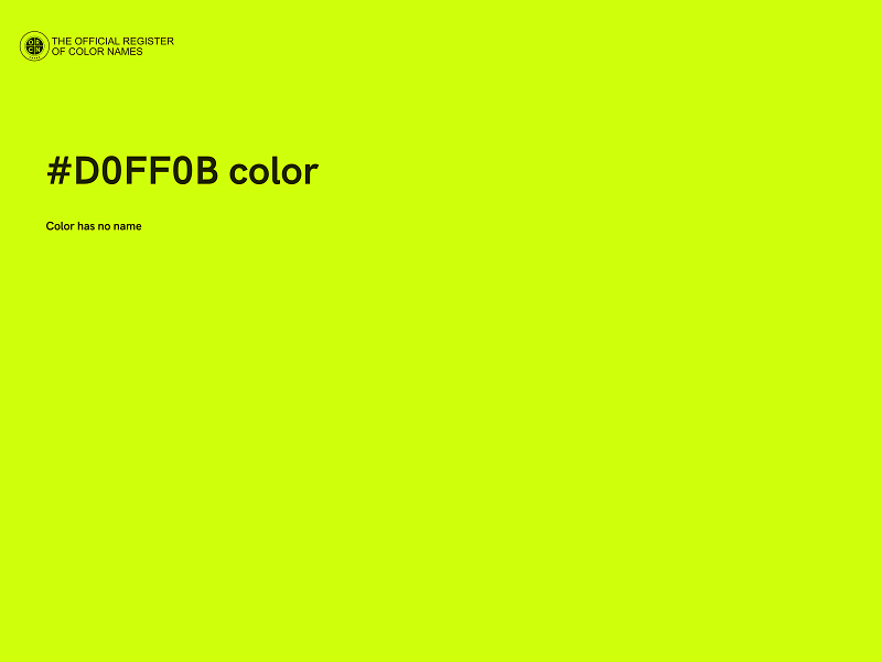 #D0FF0B color image