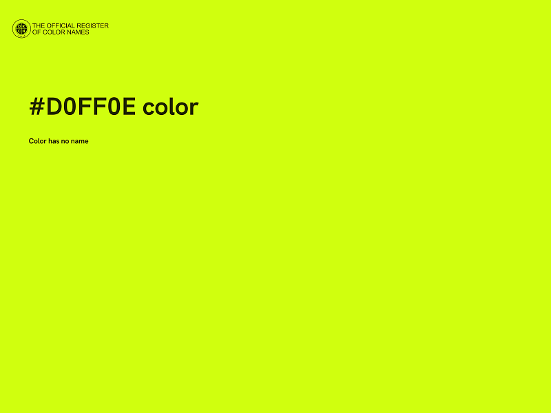 #D0FF0E color image