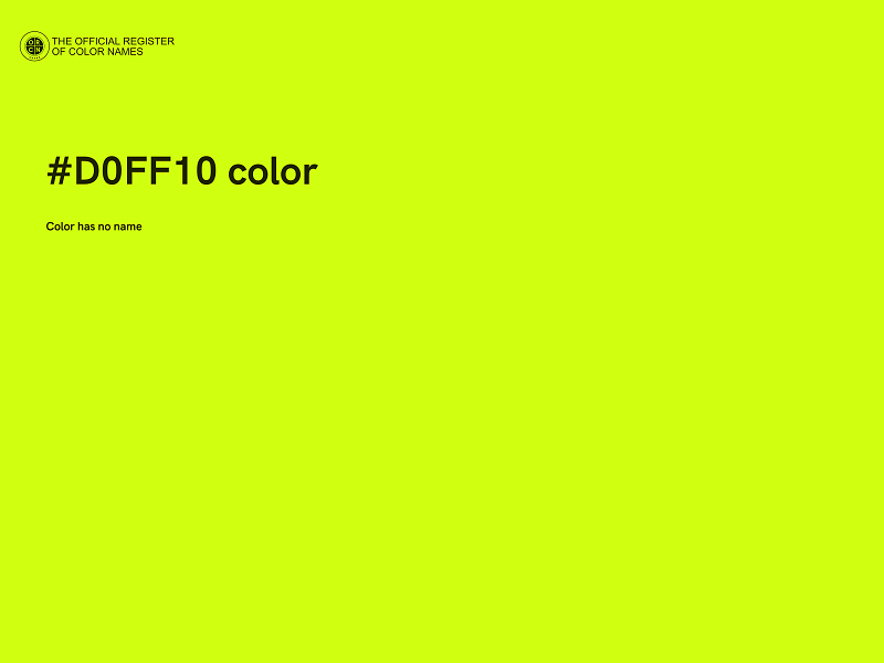 #D0FF10 color image