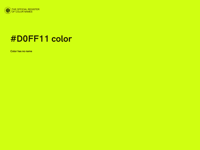 #D0FF11 color image