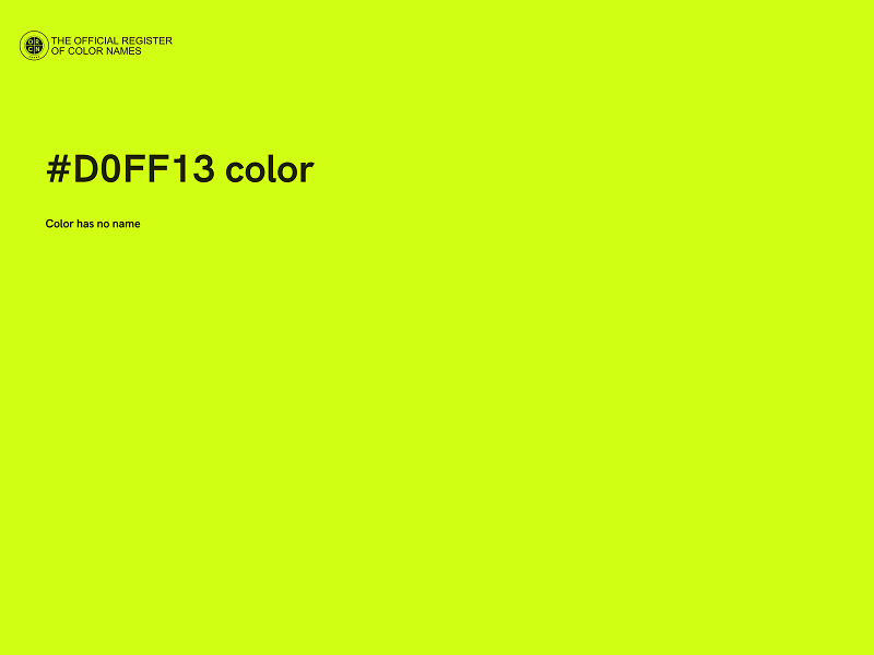 #D0FF13 color image