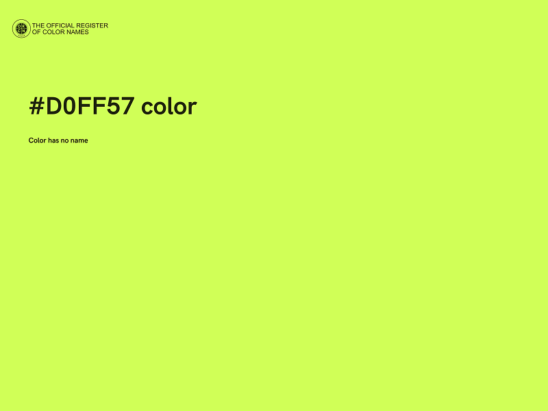 #D0FF57 color image