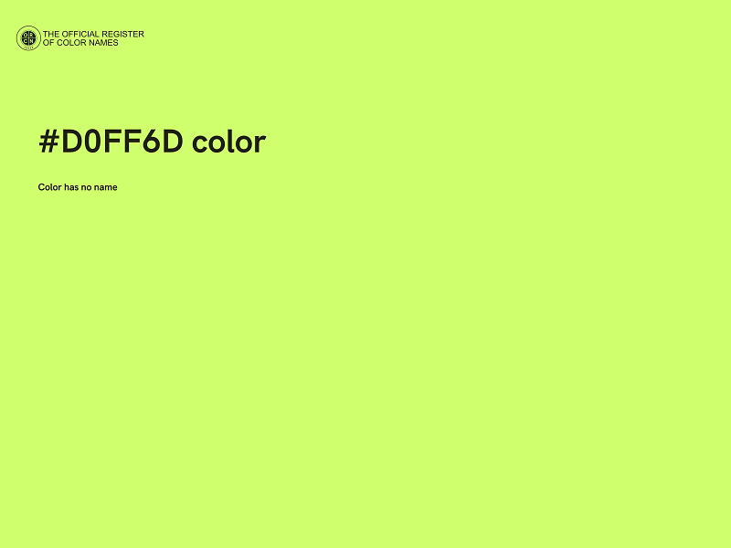 #D0FF6D color image