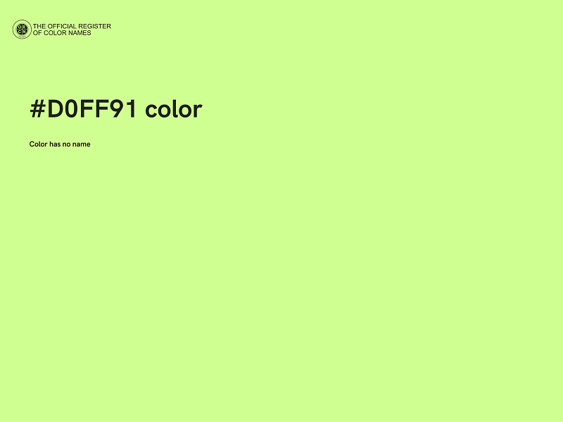 #D0FF91 color image