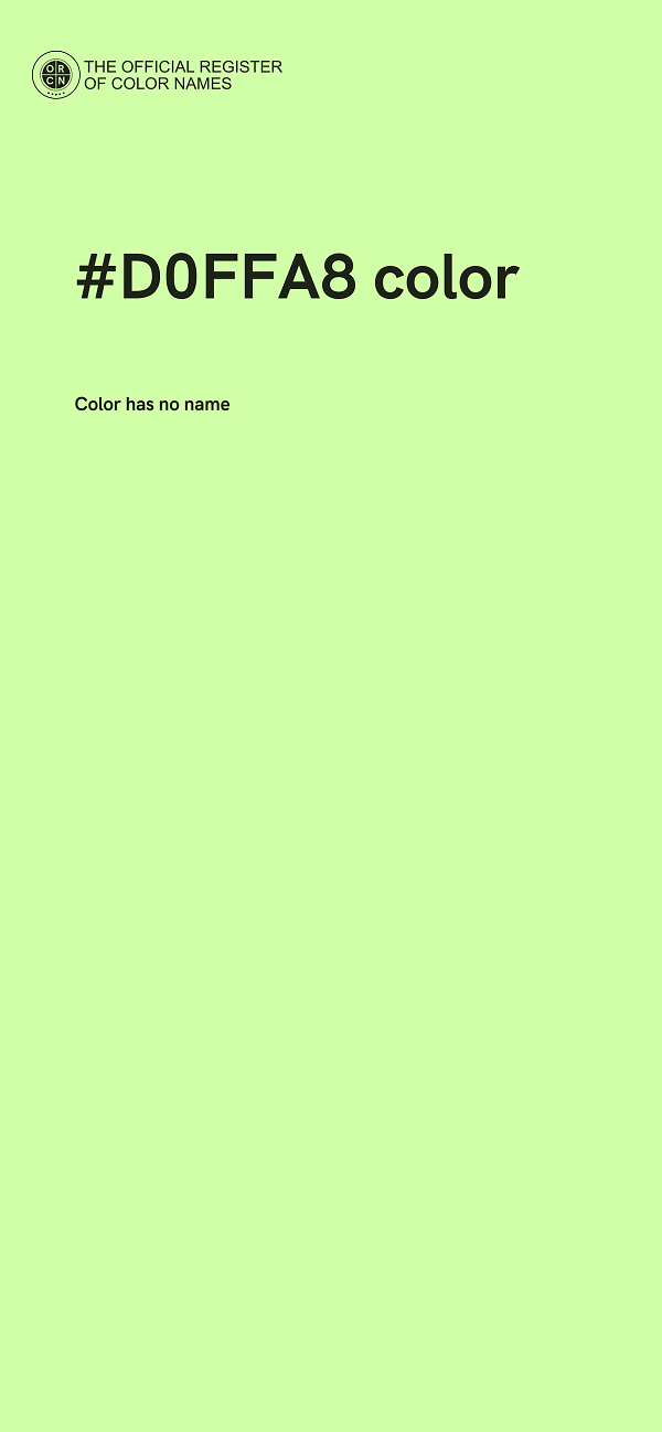 #D0FFA8 color image