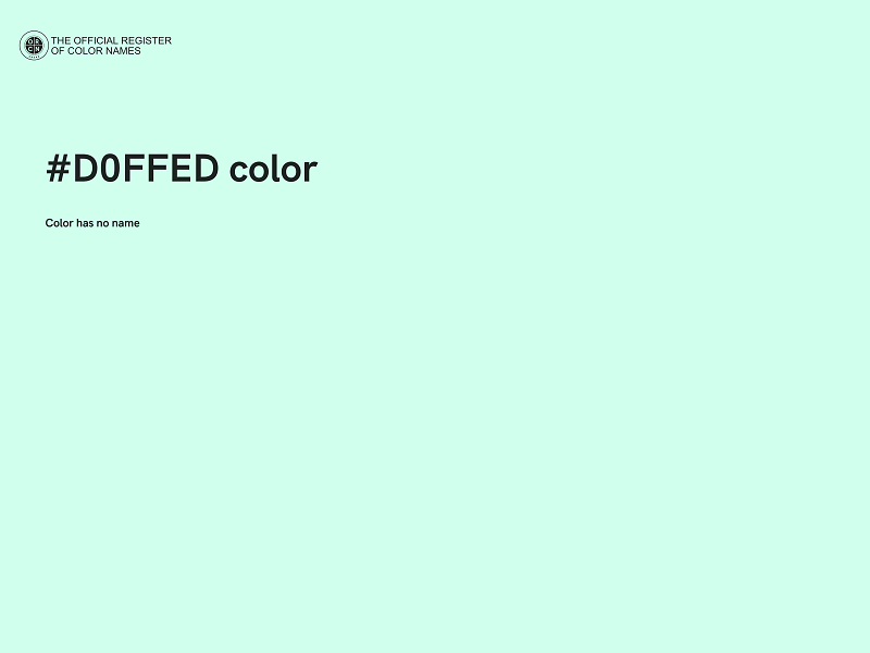 #D0FFED color image