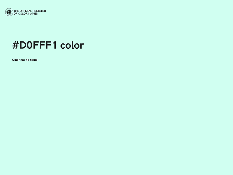 #D0FFF1 color image