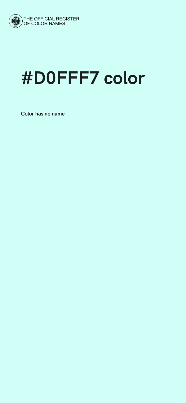 #D0FFF7 color image