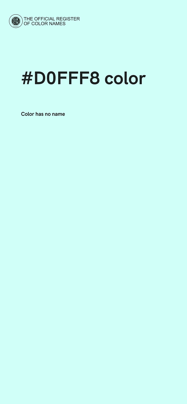 #D0FFF8 color image