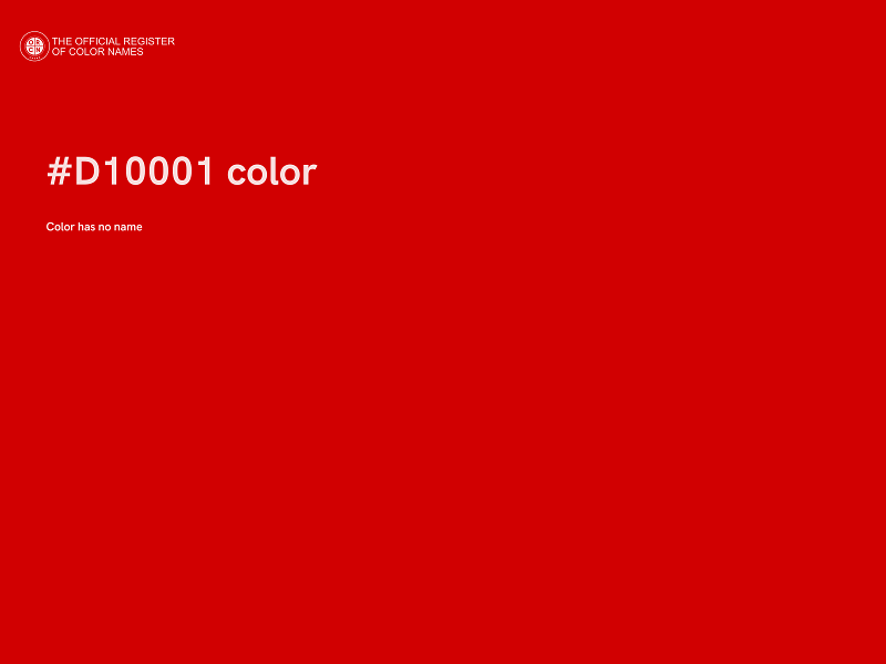 #D10001 color image