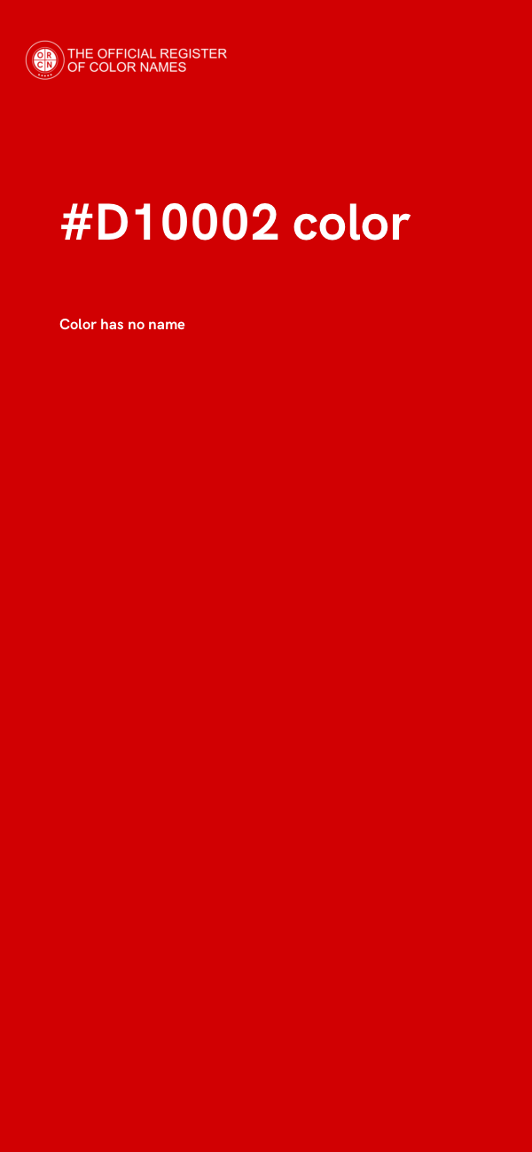 #D10002 color image