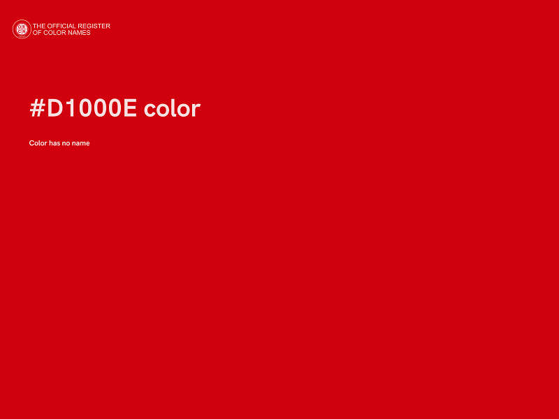 #D1000E color image