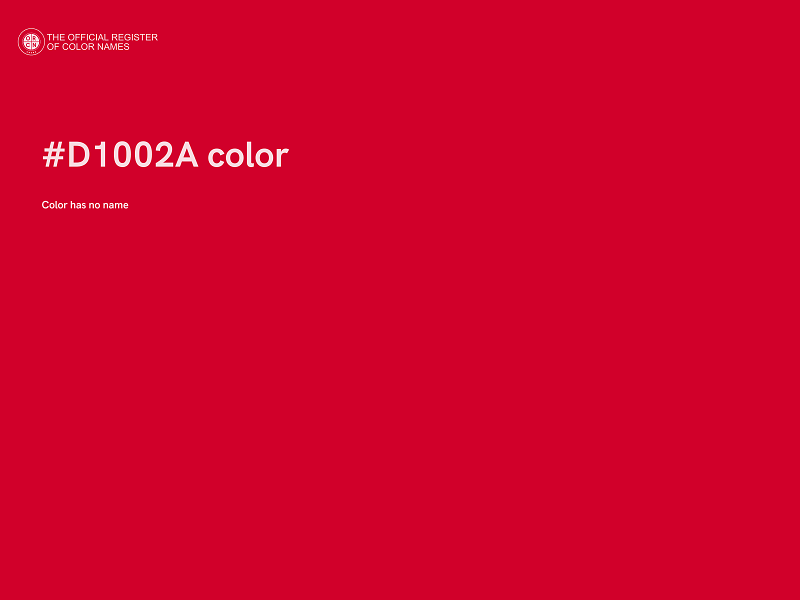 #D1002A color image