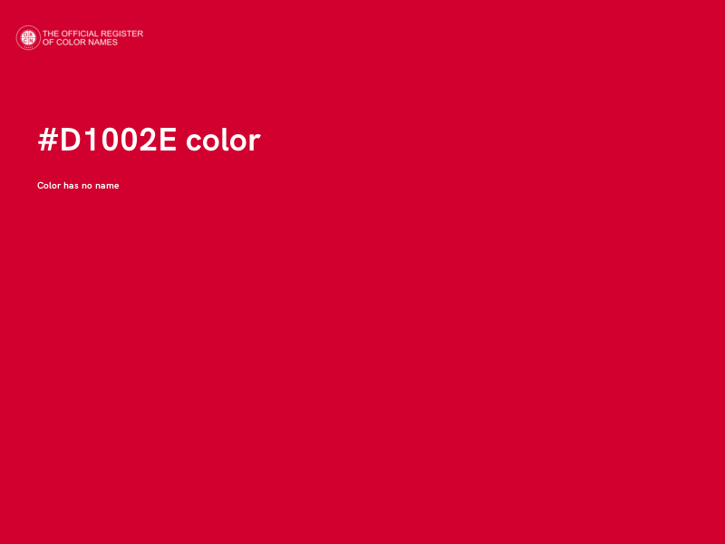 #D1002E color image