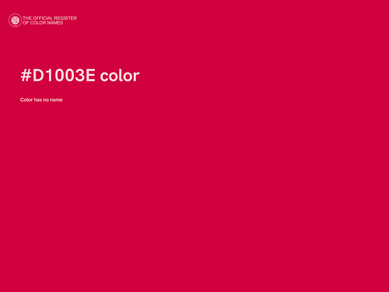 #D1003E color image