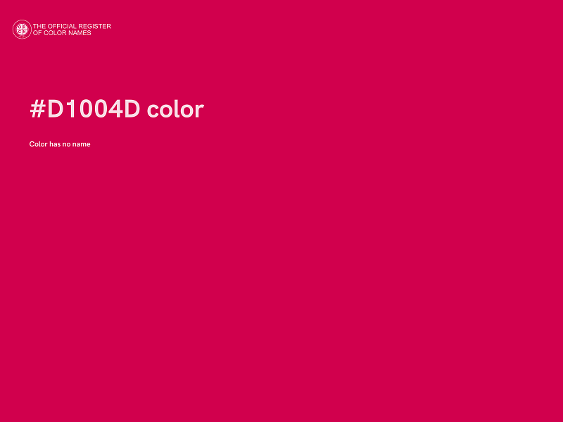 #D1004D color image