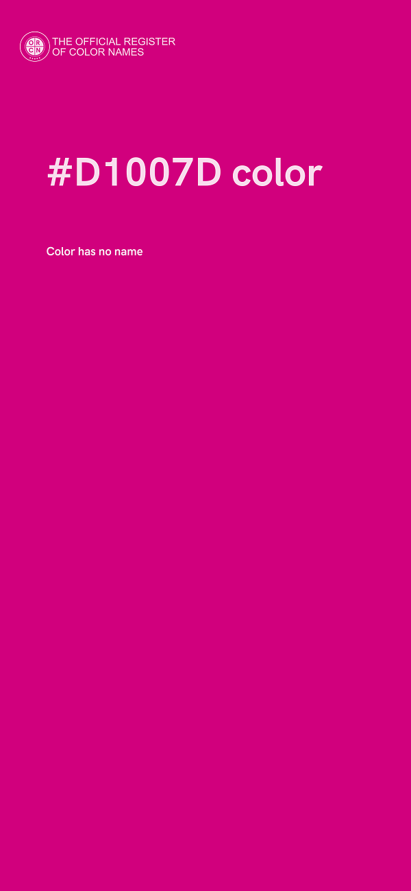 #D1007D color image
