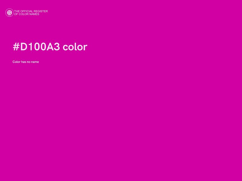#D100A3 color image