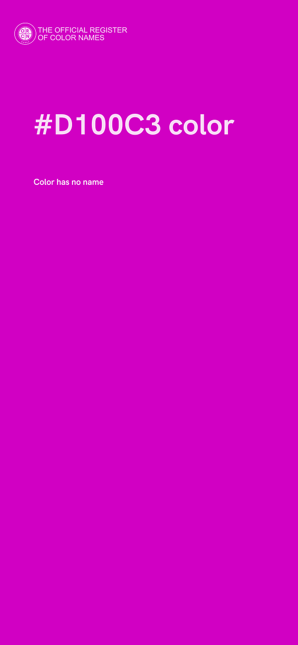 #D100C3 color image