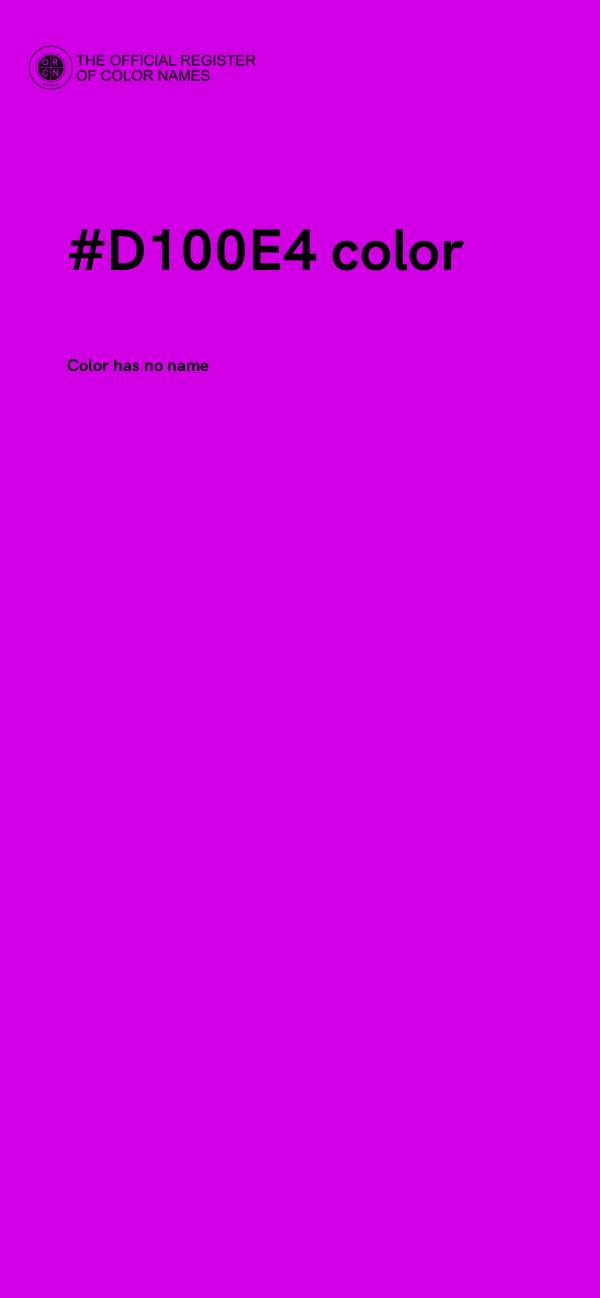 #D100E4 color image
