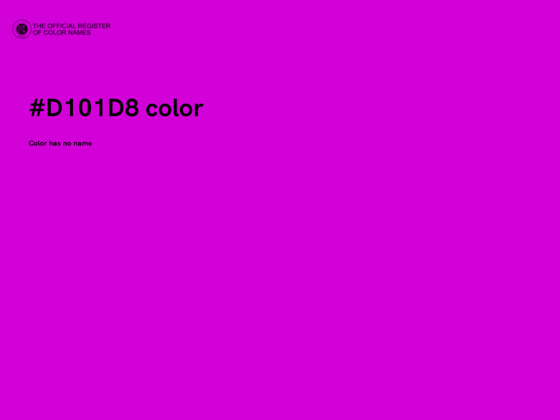 #D101D8 color image
