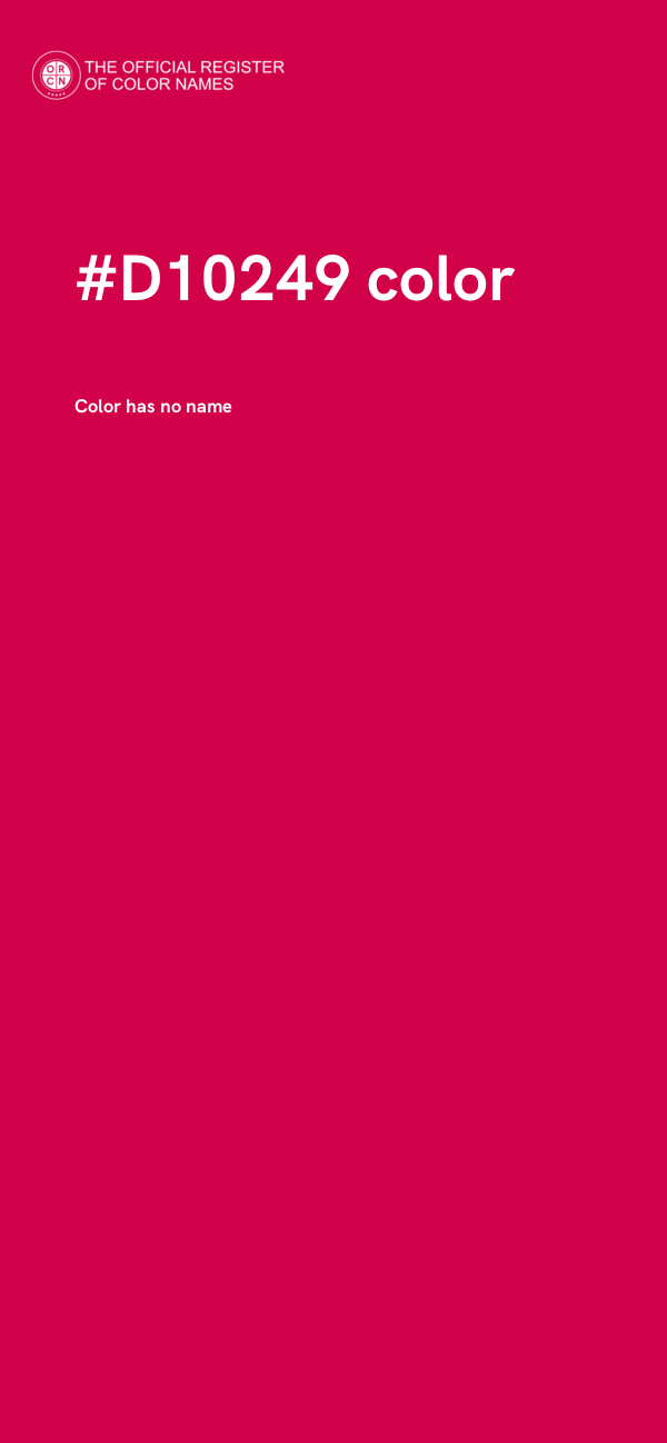 #D10249 color image