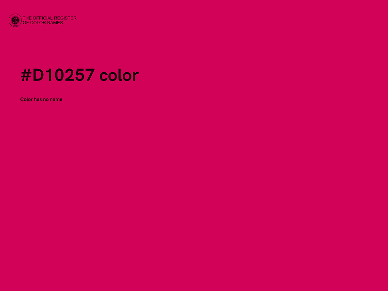 #D10257 color image