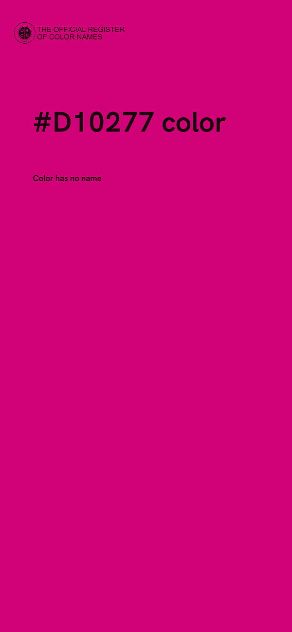 #D10277 color image