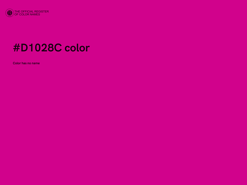 #D1028C color image