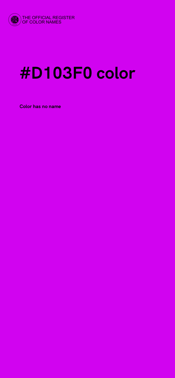 #D103F0 color image